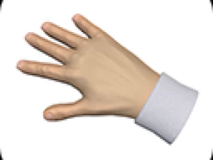 cartoon hands - animated 3D Model