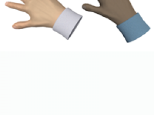 cartoon hands - animated 3D 모델