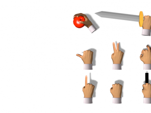 cartoon hands - animated 3D 모델