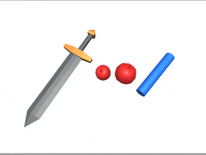 cartoon hands - animated 3D Model