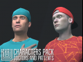 characters pack - doctors and patients 3D 모델