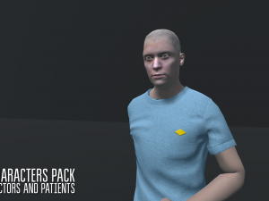 characters pack - doctors and patients Modelo 3D