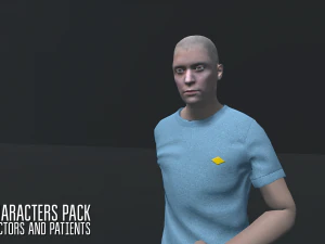 characters pack - doctors and patients 3D Model