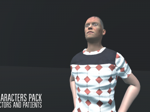 characters pack - doctors and patients Modelo 3D