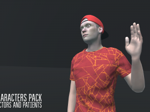 characters pack - doctors and patients Modelo 3D