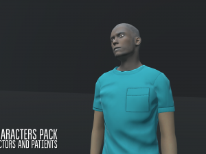 characters pack - doctors and patients Modelo 3D