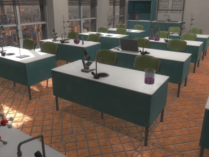 chemistry class - school 3D 模型