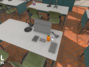 chemistry class - school 3D 模型
