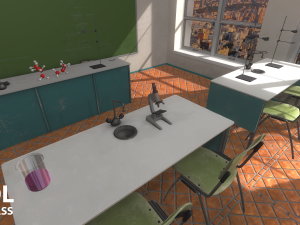 chemistry class - school 3D 模型