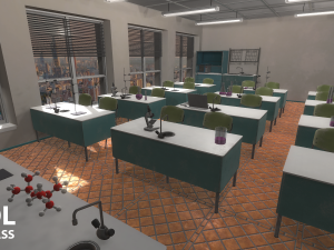 chemistry class - school 3D 模型