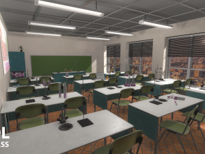 chemistry class - school 3D 模型