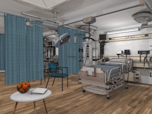 clinic - hospital room 3D 모델