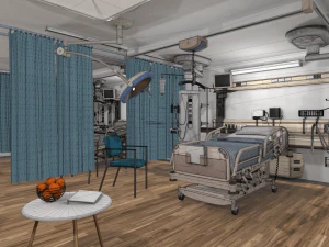 clinic - hospital room 3D Model