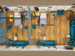 clinic - hospital room 3D Model
