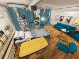 clinic - hospital room 3D 모델