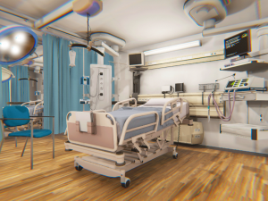 clinic - hospital room 3D 모델