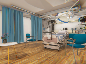 clinic - hospital room 3D 모델