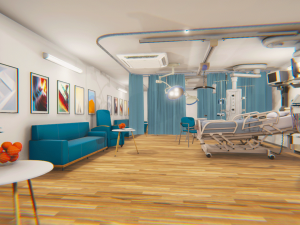 clinic - hospital room 3D 모델