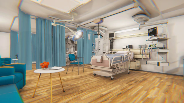 clinic - hospital room 3D Model .c4d .max .obj .3ds .fbx .stl .blend 