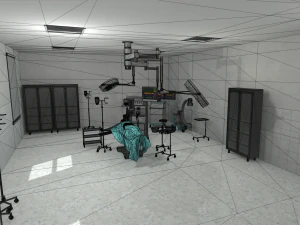clinic - operating room 3D Model