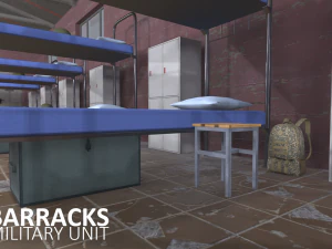 barracks - military unit 3D Model