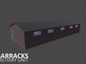 barracks - military unit Modèle 3D