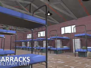 barracks - military unit Modèle 3D
