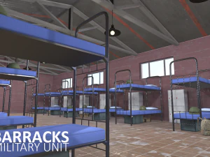 barracks - military unit 3D Model