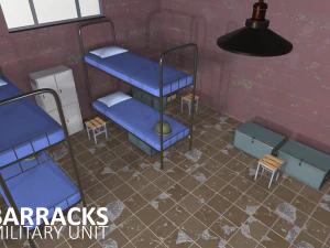 barracks - military unit 3D Model