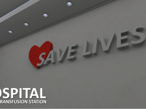 estaci&oacute;n de transfusi&oacute;n de sangre - hospital Modelo 3D