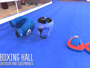 boxing hall - interior and equipments 3D Model