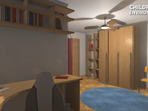 quarto infantil - ambiente para vr Modelo 3D