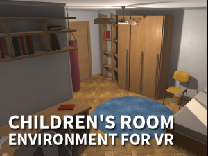 childrens room - environment for vr 3D Model