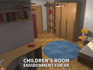 childrens room - environment for vr 3D Model