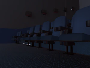 gedung bioskop Model 3D