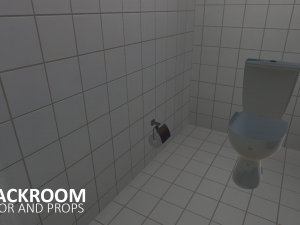 cloackroom - interior and props Model 3D