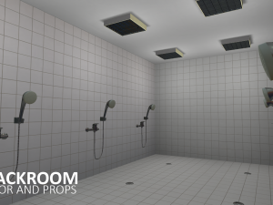 cloackroom - interior and props Model 3D