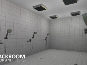 cloackroom - interior and props 3D Model