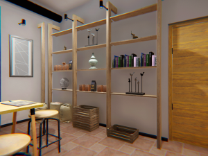 coffee shop - interior and props 3D Model