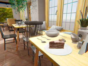 coffee shop - interior and props 3D Model