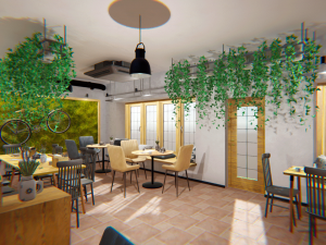 coffee shop - interior and props 3D Model