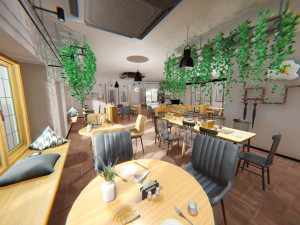 coffee shop - interior and props 3D Model
