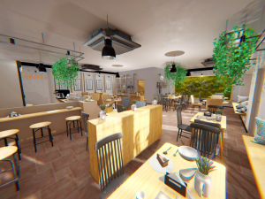 coffee shop - interior and props 3D Model