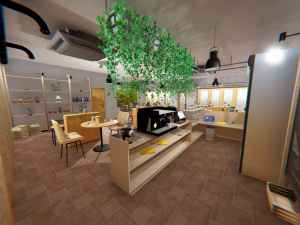 coffee shop - interior and props 3D Model
