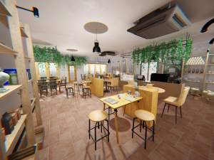 coffee shop - interior and props 3D Model