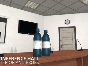 conference hall - interior and props 3D Модель