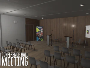 sala de confer&ecirc;ncias - reuni&atilde;o Modelo 3D