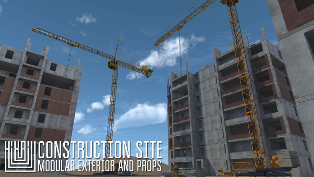 construction site Modelo 3D .c4d .max .obj .3ds .fbx .stl .blend 