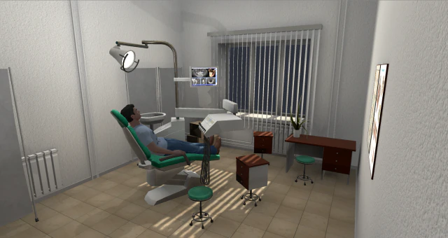 dental room 3D Model .c4d .max .obj .3ds .fbx .stl .blend 