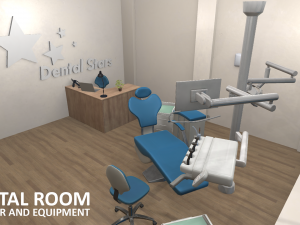 dental room - interior and equipment Modèle 3D